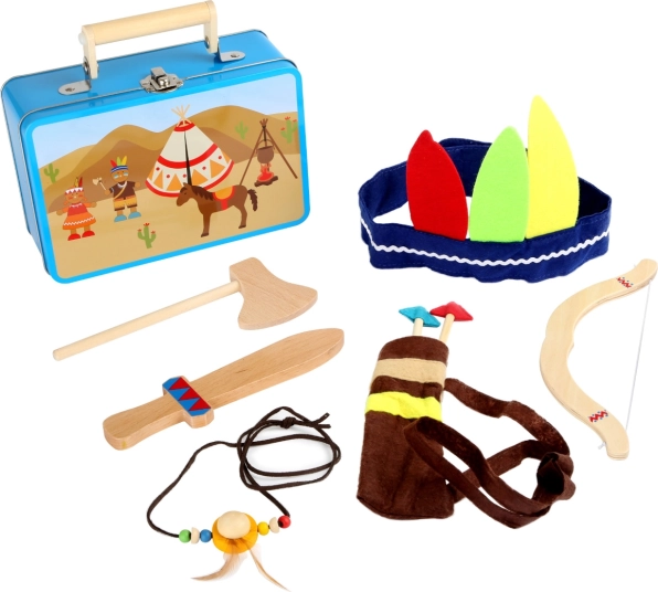 Vaikiškas lagaminėlis – indėnų rinkinys Small Foot