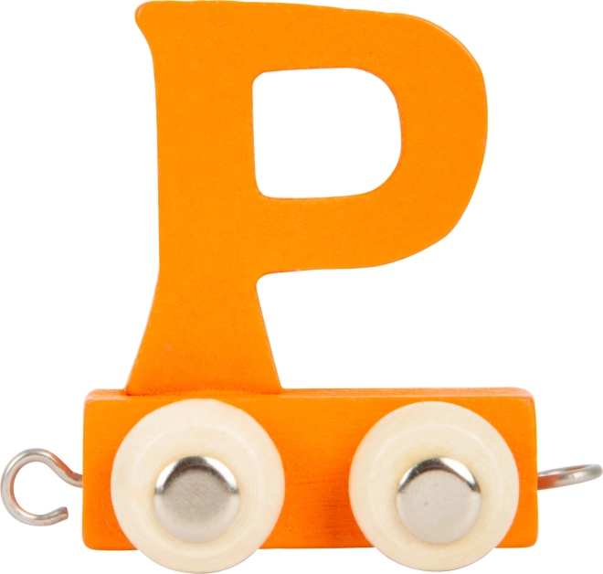 Small Foot wooden train – letter P colorful alphabet