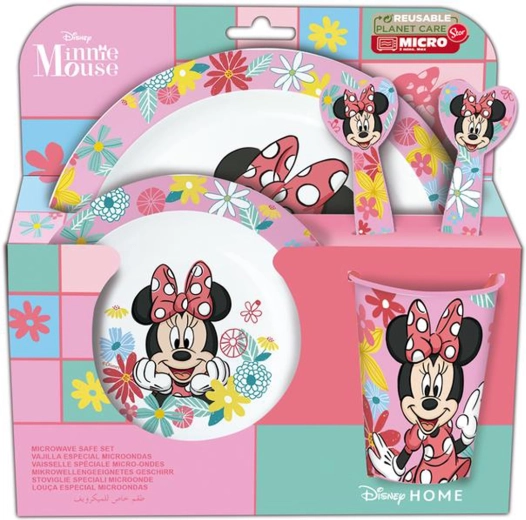 Plastikinis valgymo rinkinys MINNIE, 5 vnt.