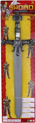 MaDe vaikiškas riterio kardas 60 cm, dekoruotas