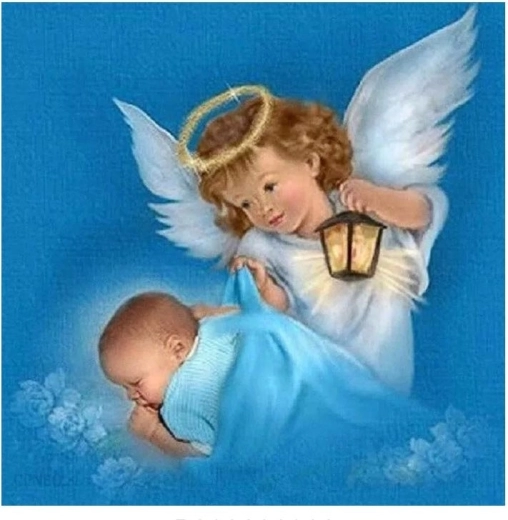 Diamond Painting Angel with Baby 30 × 40 cm NORIMPEX