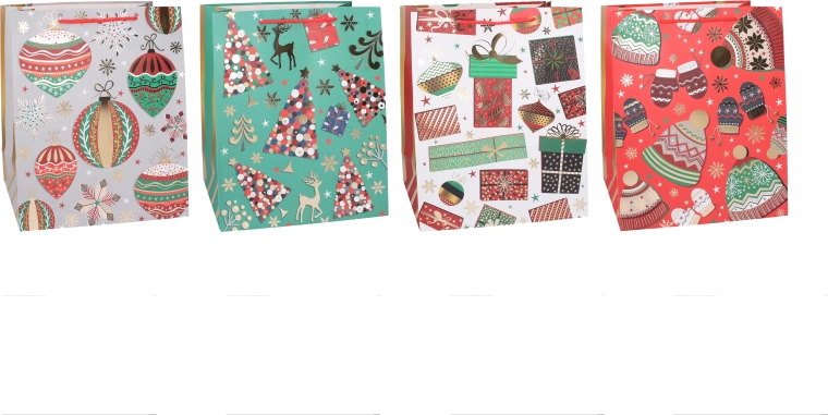 Christmas Gift Bag S 23 × 18 × 10 cm - 1 piece