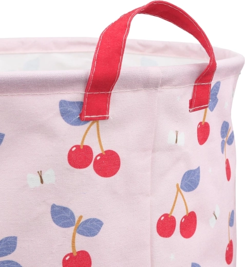 A Little Lovely Company cherry toy storage basket
