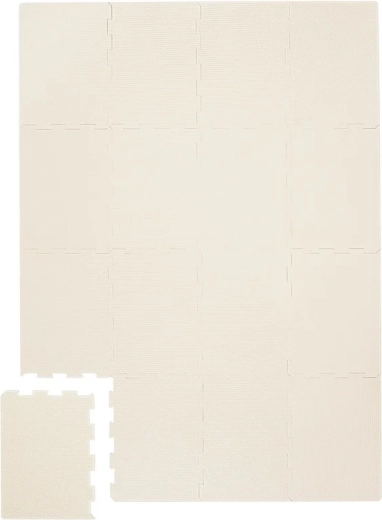 3 Sprouts foam play mat cream
