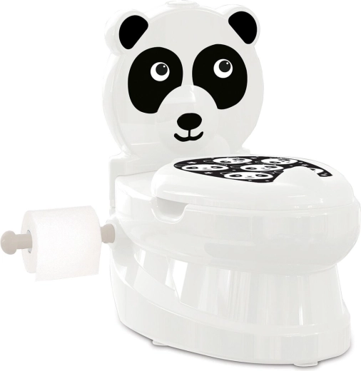 Vaikiškas puodukas JAMARA Panda su nuleidžiamo vandens garsu ir tualetinio popieriaus laikikliu