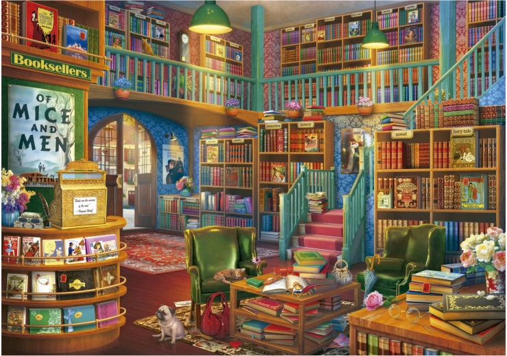 Educa dėlionė „Nuostabus knygynas“ 1000 dalių