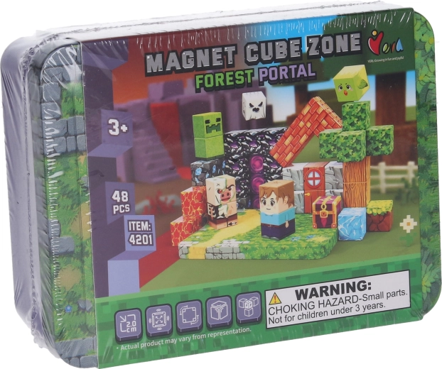 Magnetic Building Set Forest Portal, 48 Pieces – Magnet Cube Zone