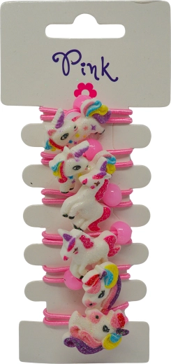 Unicorn Hair Ties 6 pcs