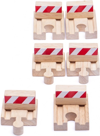 Bigjigs Rail medinių buferių rinkinys