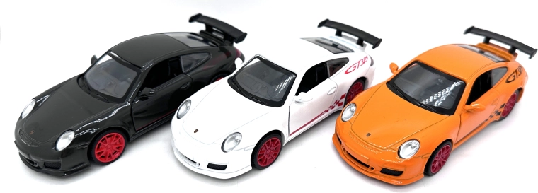 Metalinis automobilio modelis Porsche 911 GT3 RS su šviesomis ir garsais