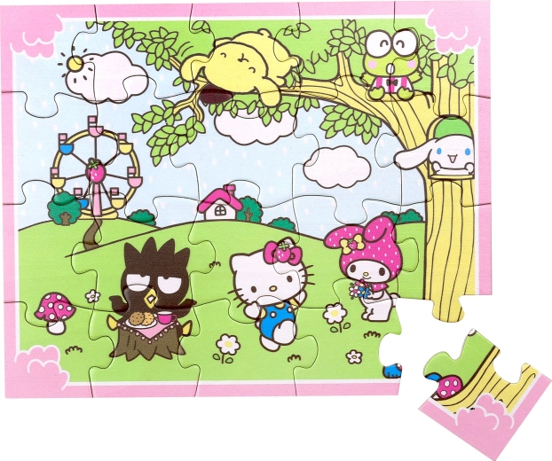 Medinė dėlionė Hello Kitty – 20 dalių