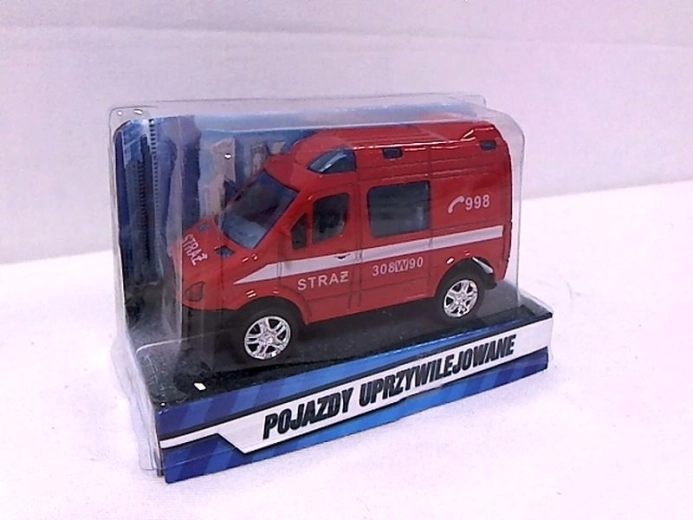 Mini gaisrinė furgonėlis 8 cm