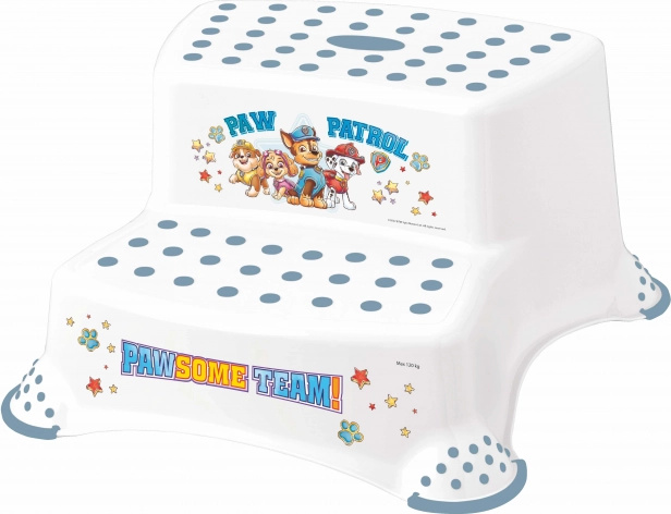 Dvivietis laiptelis prie WC/kriauklės Paw Patrol, baltas