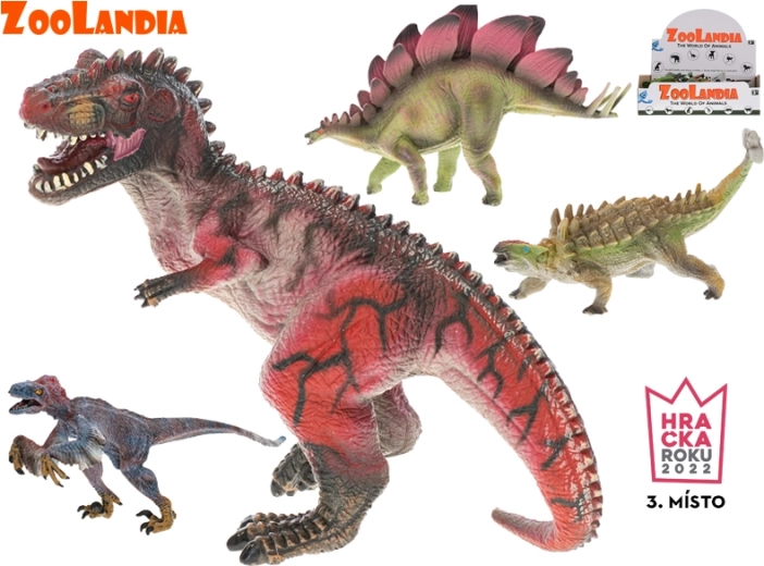 Zoolandia dinozaurų figūrėlės – 4 realistiškų dinozaurų rinkinys