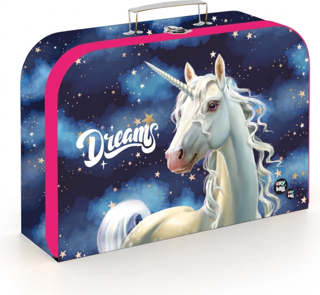 Laminuotas lagaminėlis 34 cm Unicorn