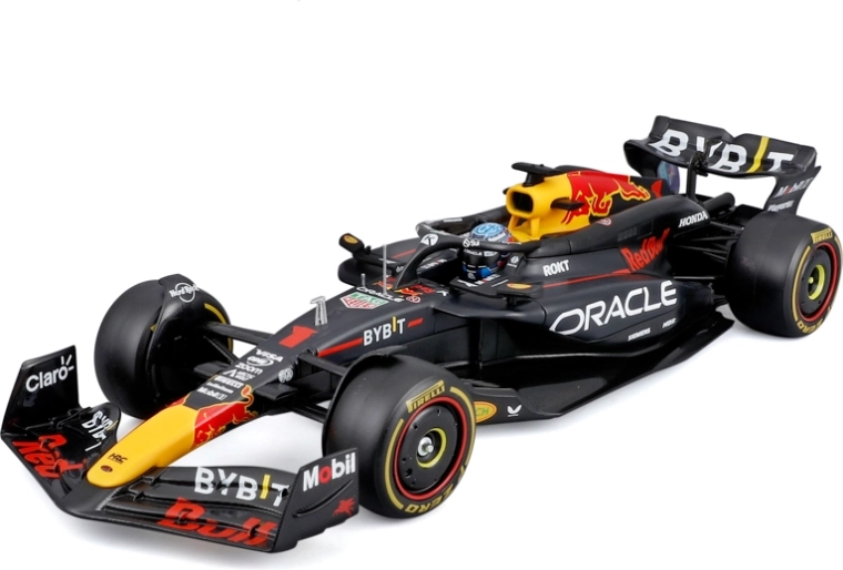Bburago F1 Oracle Red Bull Racing RB20 2024 Max Verstappen 1:24 modelis akrilinėje dėžutėje