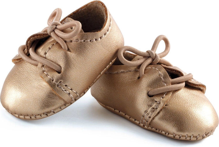 POMEA golden shoes for dolls