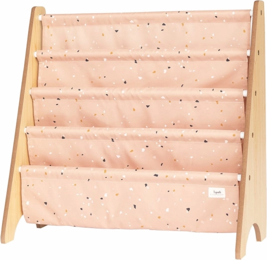 3 Sprouts knygų stovas recycled terrazzo/clay