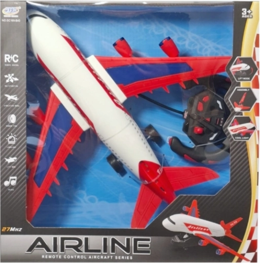 Remote-Controlled Passenger Airplane with Lights, Music and Charger