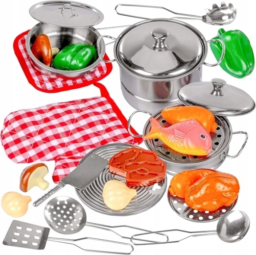 Metal design like adult cookware