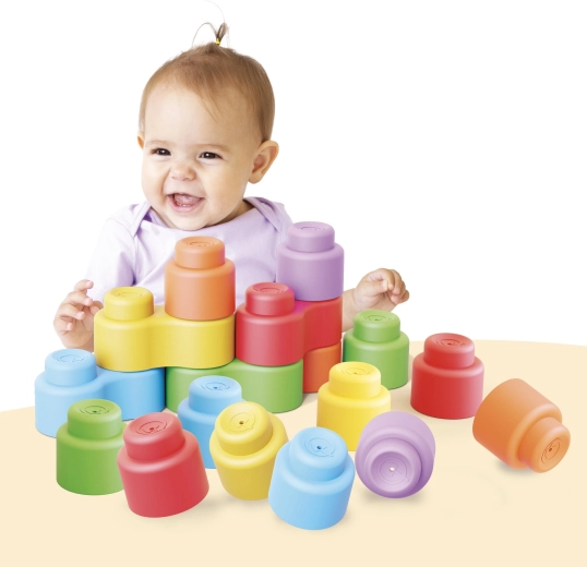 Momy soft bag minkšti statybiniai blokeliai 28 vnt.