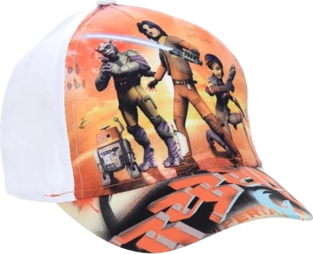 Balta vaikiška „Star Wars“ kepuraitė su snapeliu