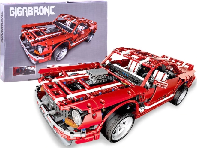 Techninė konstravimo rinkinio sportinis automobilis Muscle Car, 2000 detalių