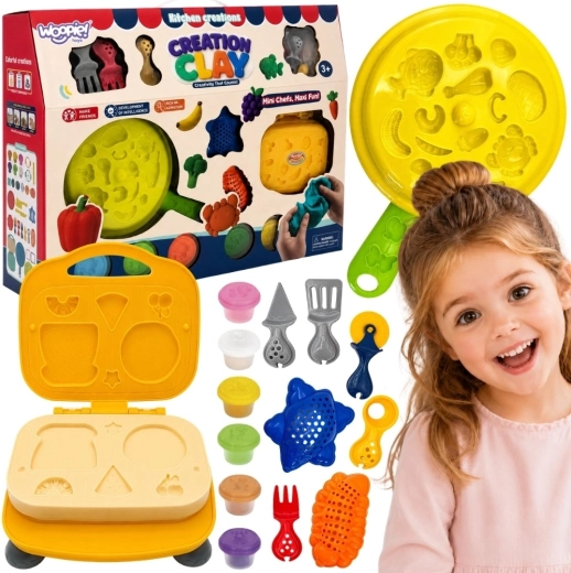 Woopie kūrybinis plastilino rinkinys su vafline 31 dalis
