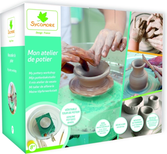 Lovely Box keramikos dirbtuvės vaikams su puodžiaus žiedimo ratu