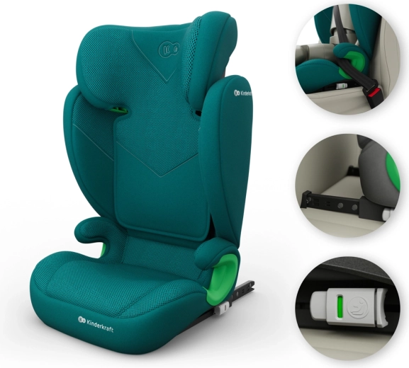 Stabilus ISOFIX su teisingo montavimo indikatoriais
