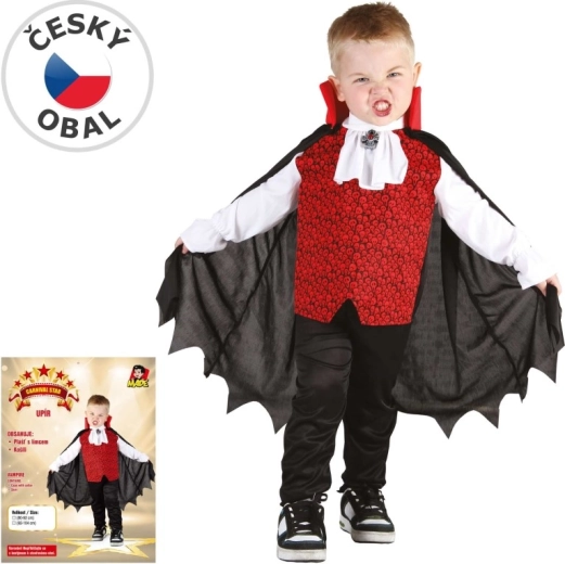 Vaikiškas vampyro karnavalinis kostiumas, 92–104 cm