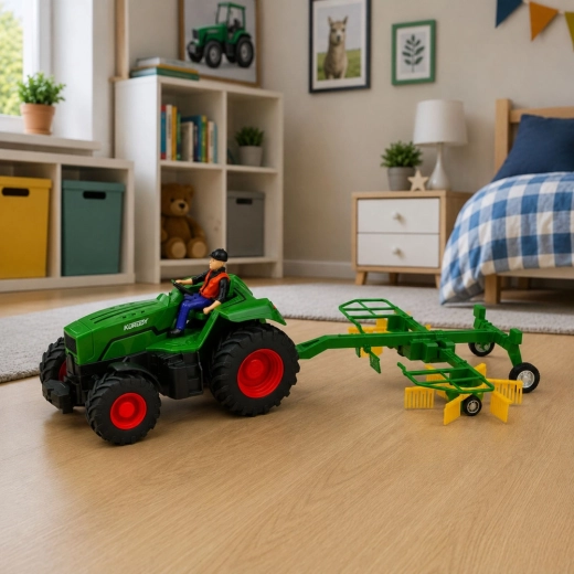 LED lights and a farmer figure for more fun