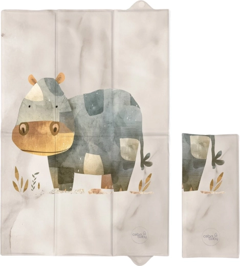Ceba Baby travel changing mat Basic cosy hippo 60 × 40 cm