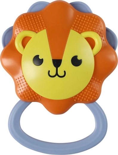 Baby rattle in the shape of a lion