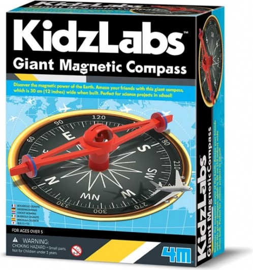 Milžiniškas magnetinis kompasas vaikams 4M