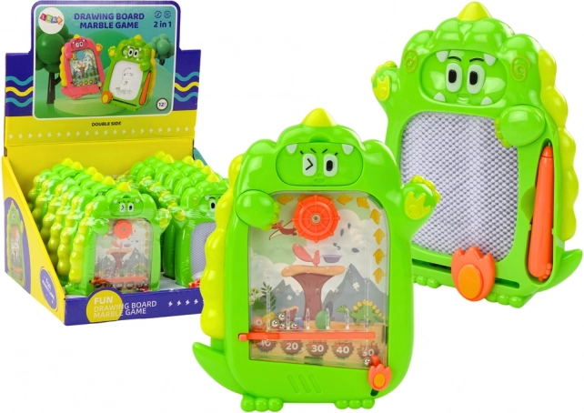 Pocket 2-in-1 Drawing Board – Dinosaur, Green