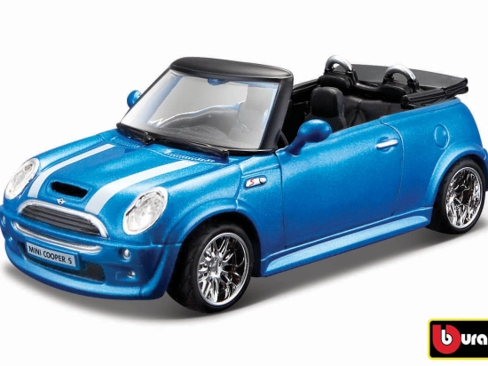 Bburago Mini Cooper S Cabriolet 1:32 blue metallic