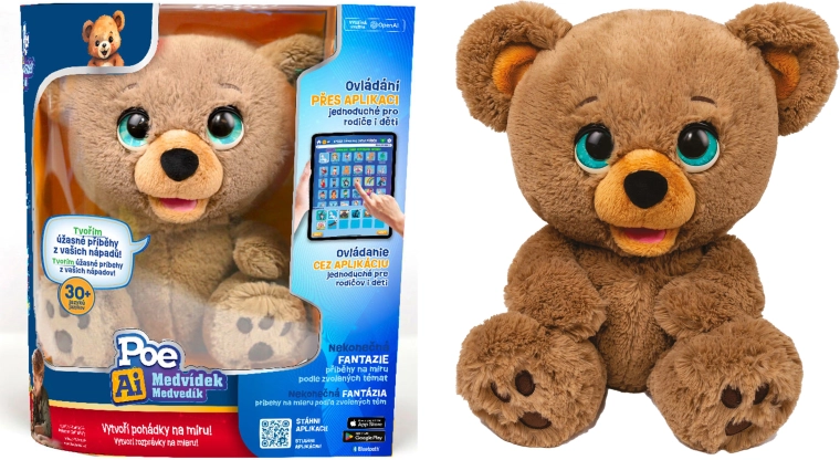 Interactive plush teddy bear Poe