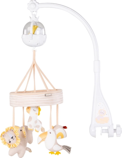 Chipolino musical crib mobile with projector lion & friends