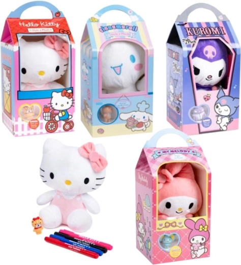 Hello Kitty Style A pliušinis žaislas spalvinimui