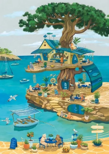 Cats in a Tree Puzzle 1000 Pieces