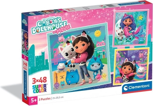 Dėlionė „Gabės stebuklingas namelis“ 3×48 dalių CLEMENTONI