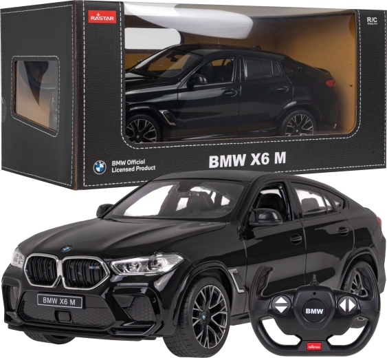 Rastar BMW X6 M 1:14 RC car with 2.4 GHz remote control – Black
