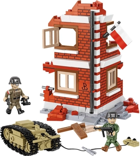 Diorama iš Varšuvos sukilimo su nauju plytų raštu