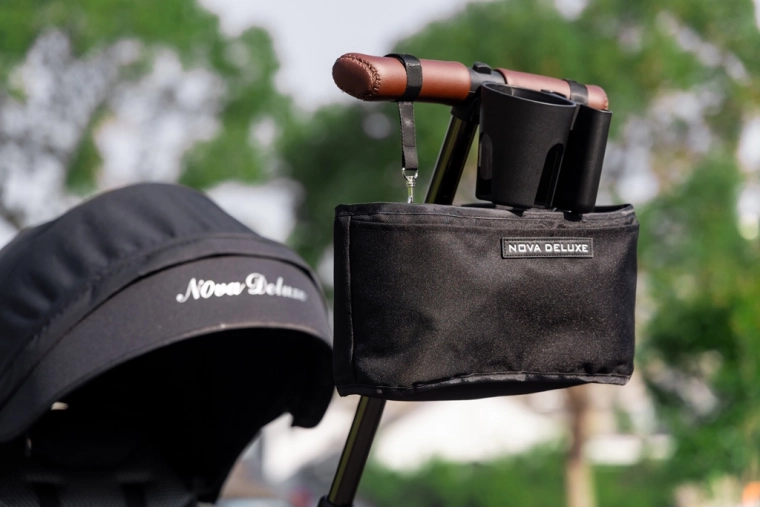 Practical accessories and compact folding