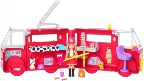 Fold-out playset with interior