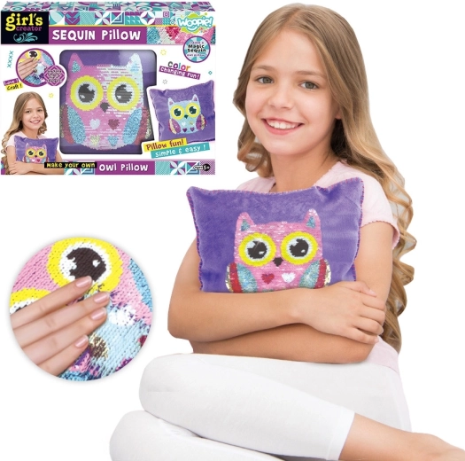Woopie Art & Fun kūrybinis rinkinys pagalvėlei su pelėda gaminti