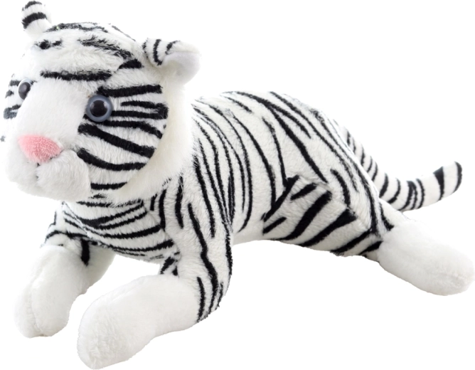 Realistic details of the white tiger