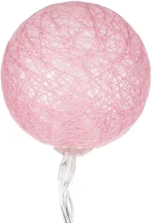 Šviečianti girlianda cotton balls komplekte
