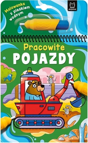 Spalvinimo knygelė su vandens flomasteriu – Darbščios transporto priemonės